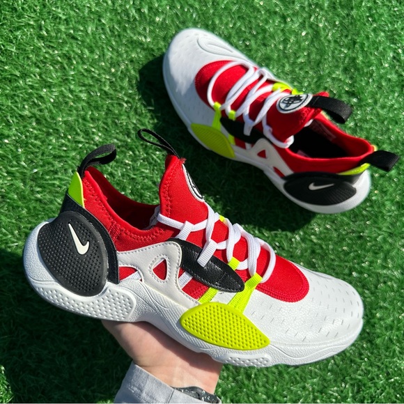 Nike Kids Red and White Athletic Shoes - Picture 2 of 12